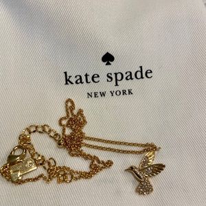 Brand New Kate Spade Gold Hummingbird Pendant